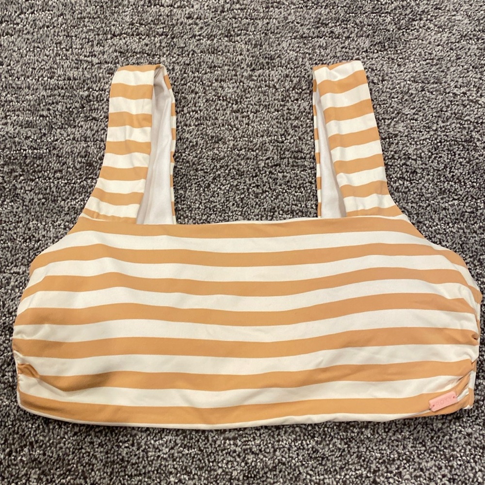Striped Roxy bikini top